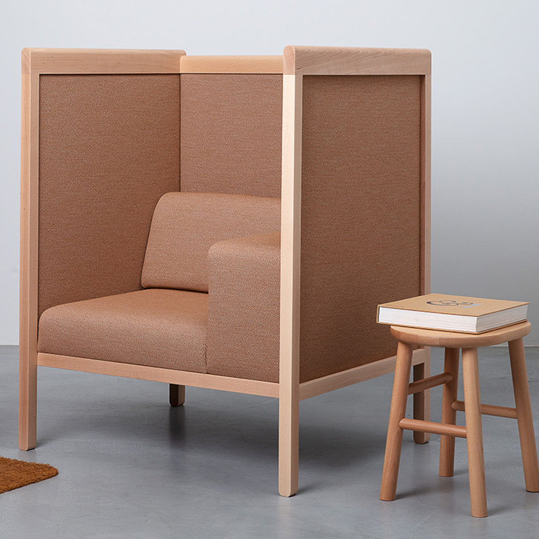 Beech Hotel Privacy Lounge Chair w/ Armrest