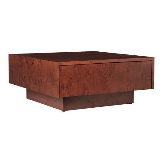 Burl Storage Coffee Table