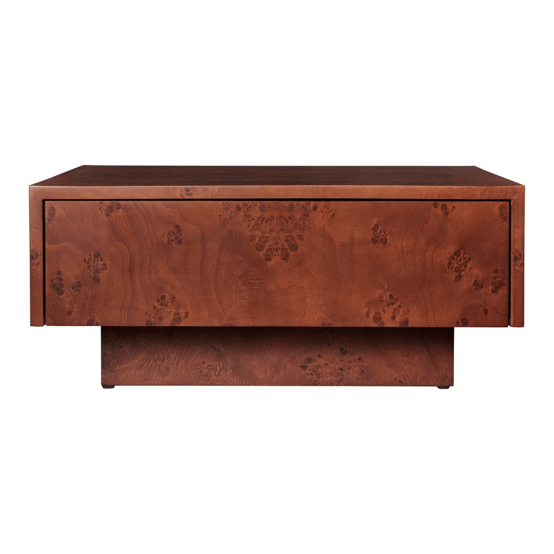 Burl Storage Coffee Table