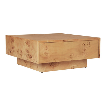 Burl Storage Coffee Table