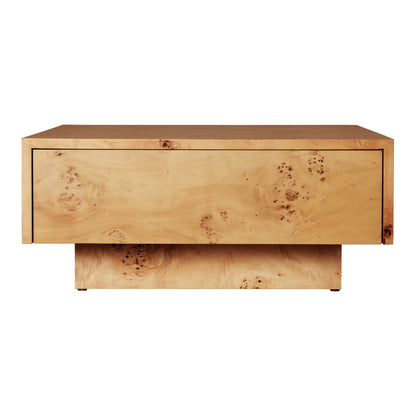 Burl Storage Coffee Table