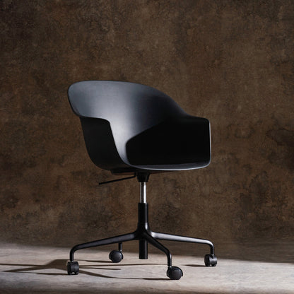 Bat Meeting Chair - 4-Star Base w/ Casters - Height Adjustable