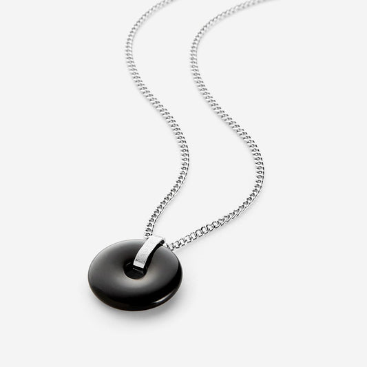 “Surely in the remembrance of Allah, hearts find comfort” Stone Necklace