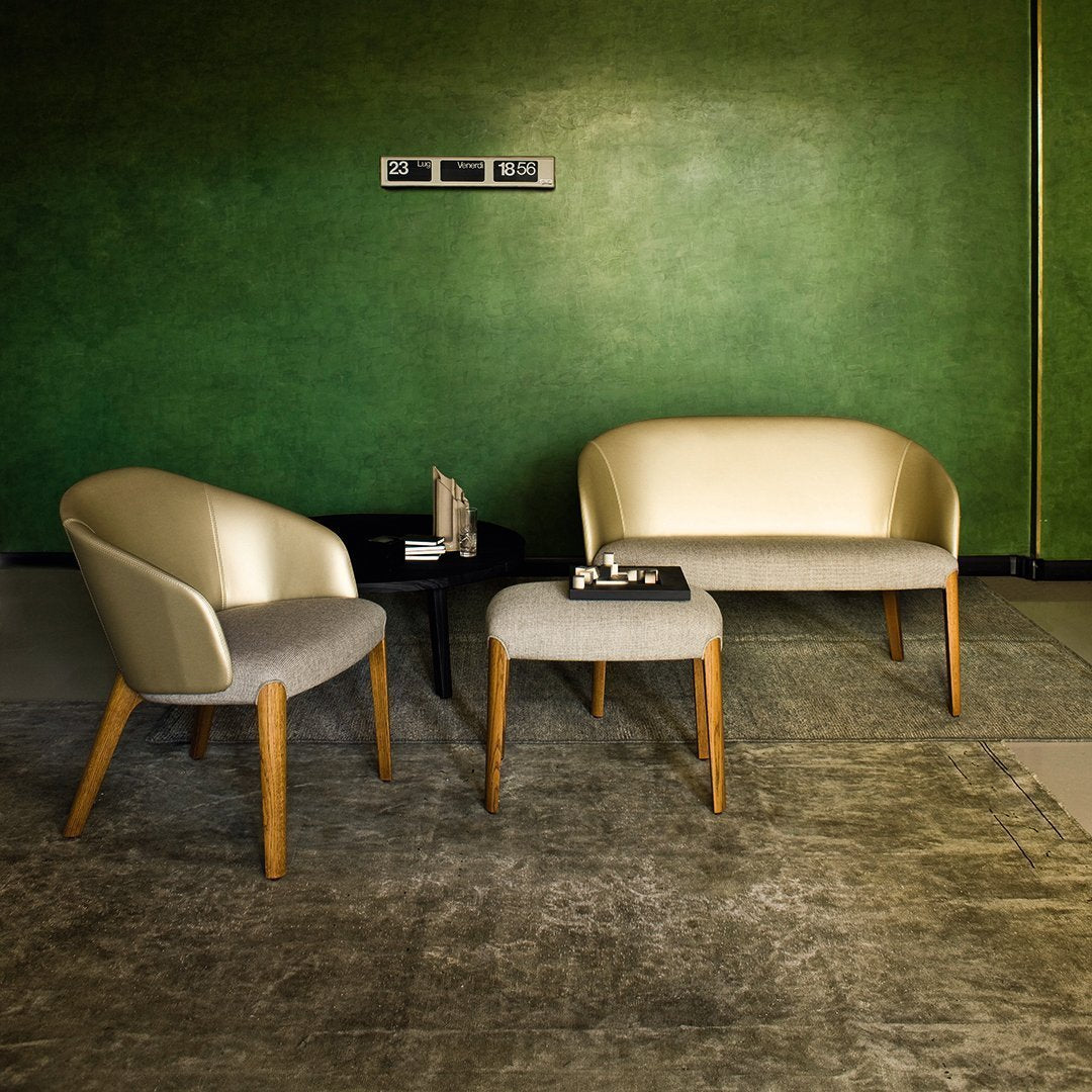 Bellevue 04 Lounge Armchair - Ash Frame