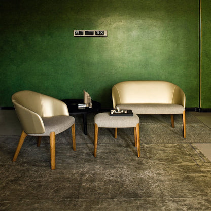 Bellevue 04 Lounge Armchair - Ash Frame