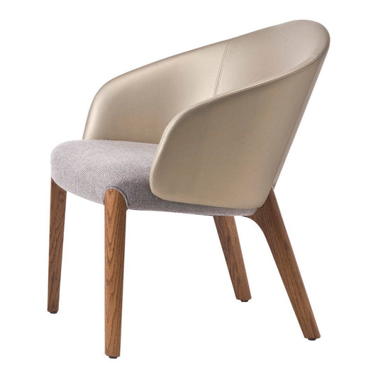 Bellevue 04 Lounge Armchair - Ash Frame