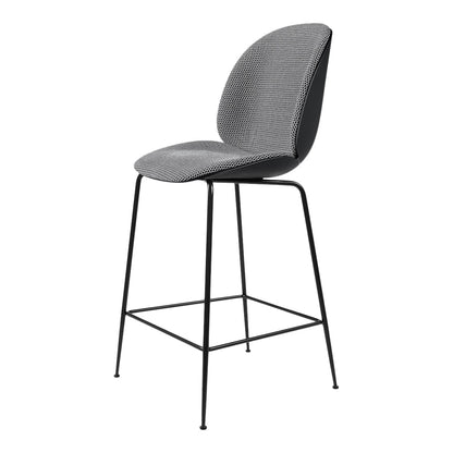 Beetle Counter Chair - Front Upholstered - Antique Brass Base