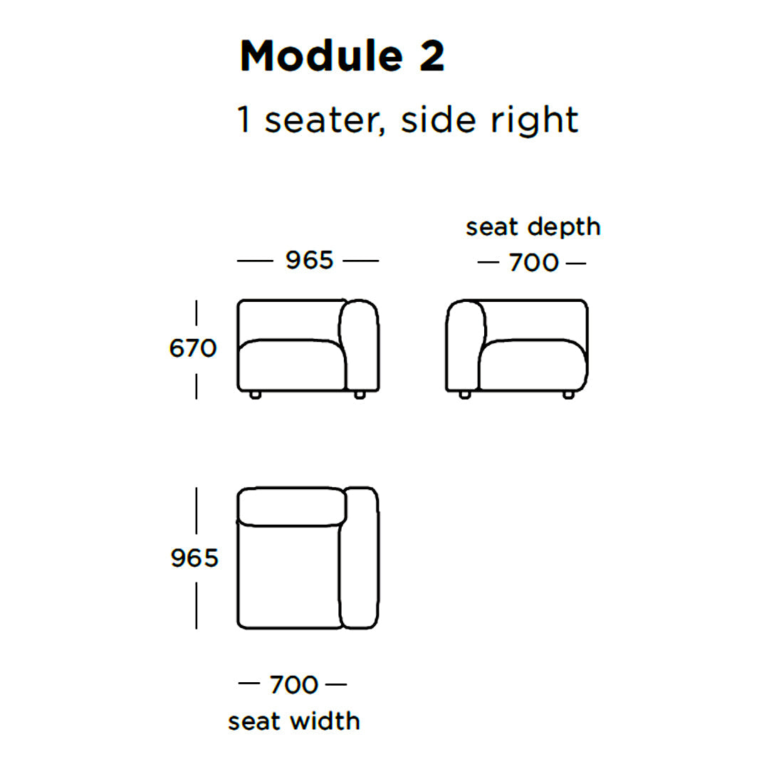 Boketto Modular Sofa (Modules 1-8)