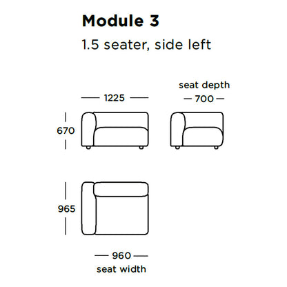 Boketto Modular Sofa (Modules 1-8)