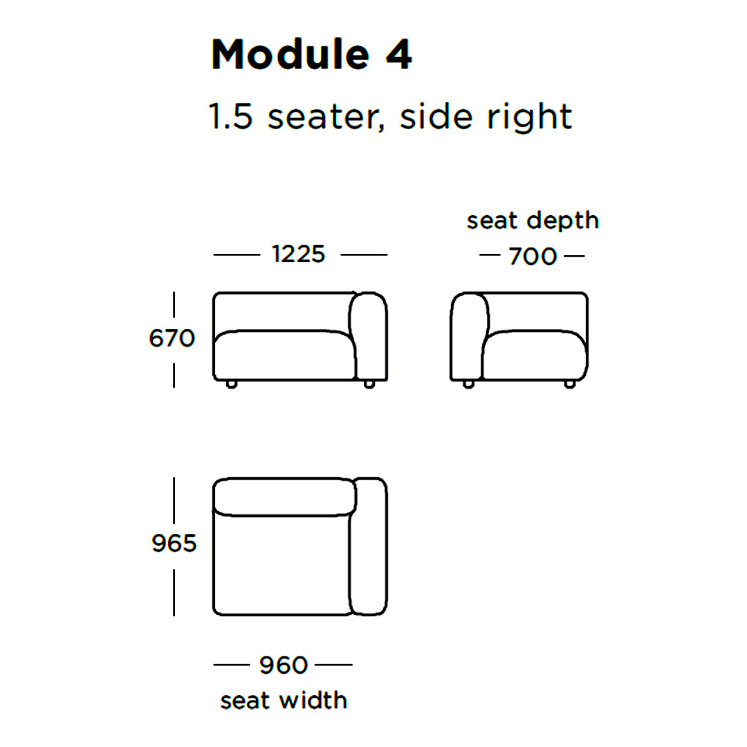 Boketto Modular Sofa (Modules 1-8)
