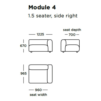 Boketto Modular Sofa (Modules 1-8)