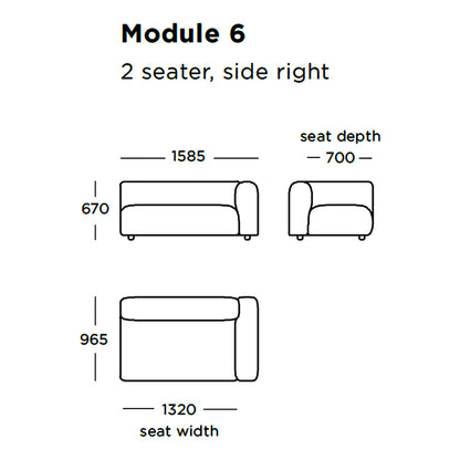 Boketto Modular Sofa (Modules 1-8)