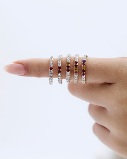2.5 mm Personalized Classic Diamond Ring