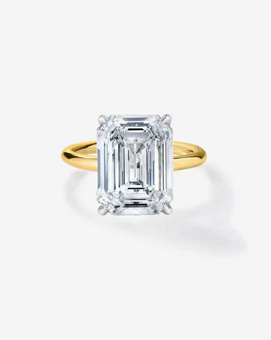 5.05 Emerald Lab Diamond in Cloud Solitaire