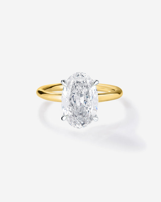 2.08 Oval Lab Diamond in Cloud Solitaire