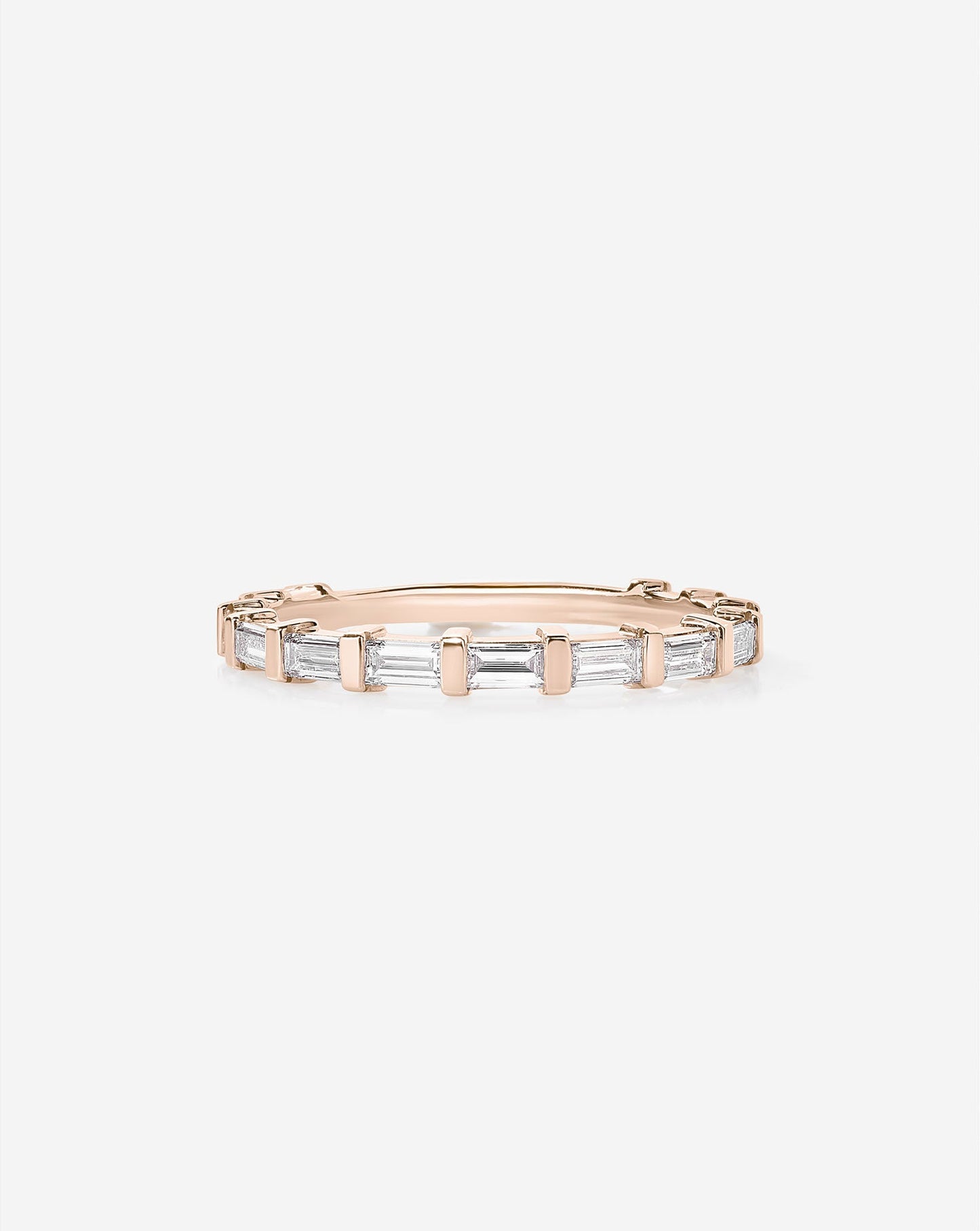 Baguette Bar 3/4 Diamond Band