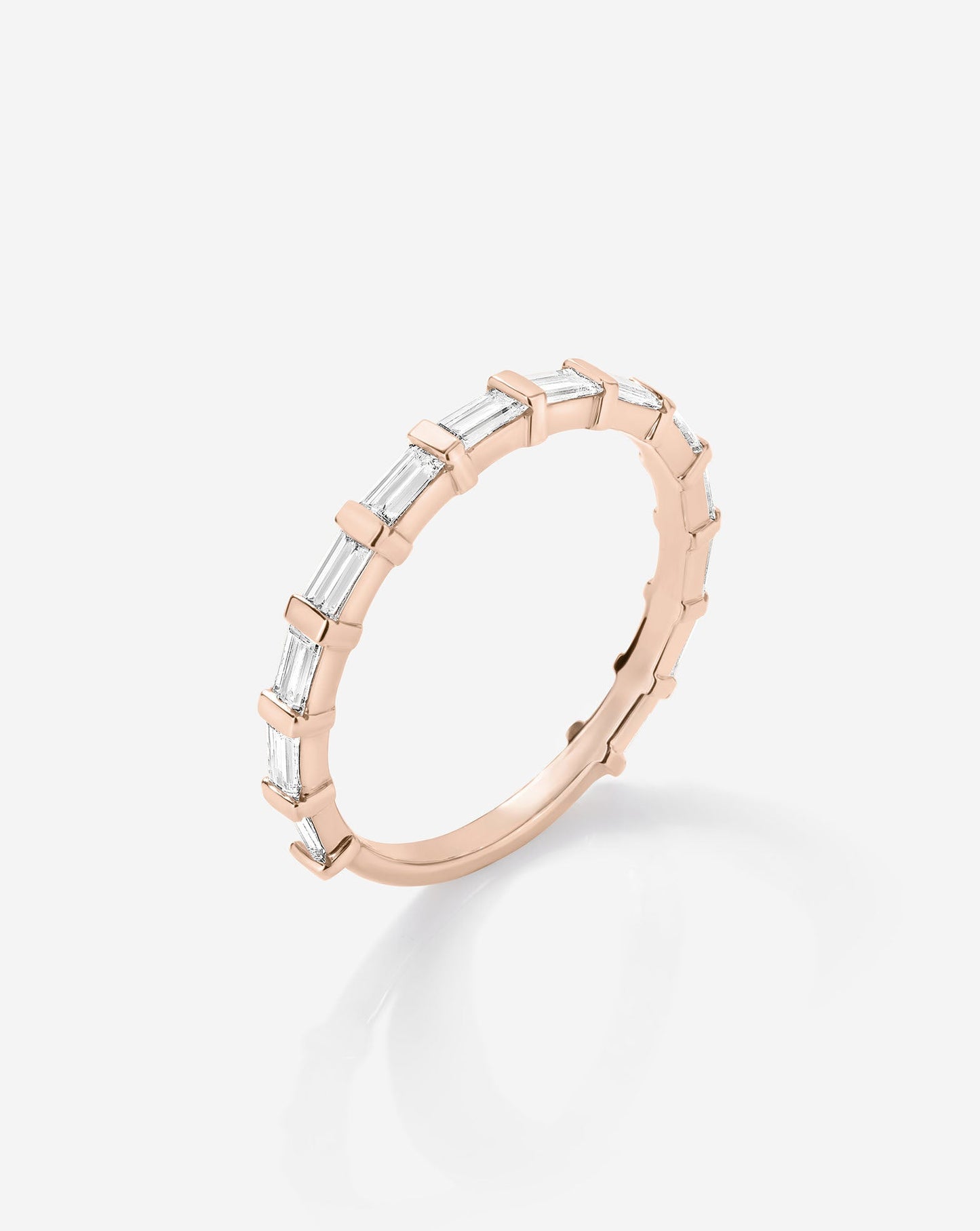 Baguette Bar 3/4 Diamond Band