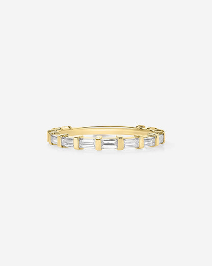 Baguette Bar 3/4 Diamond Band