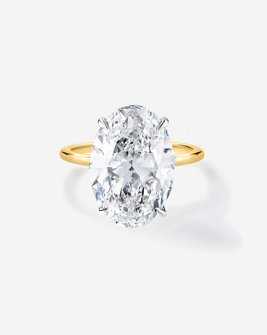 5.63 Oval Lab Diamond in Whisper Thin® Hidden Halo