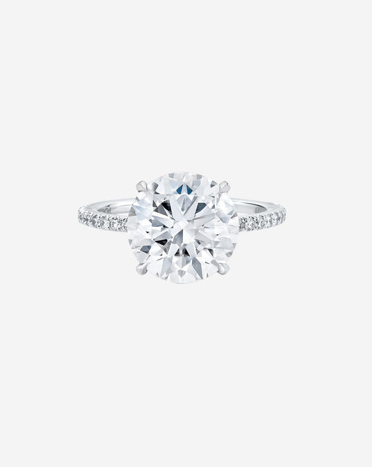 4.26 Round Lab Diamond in Whisper Thin® with Pavé