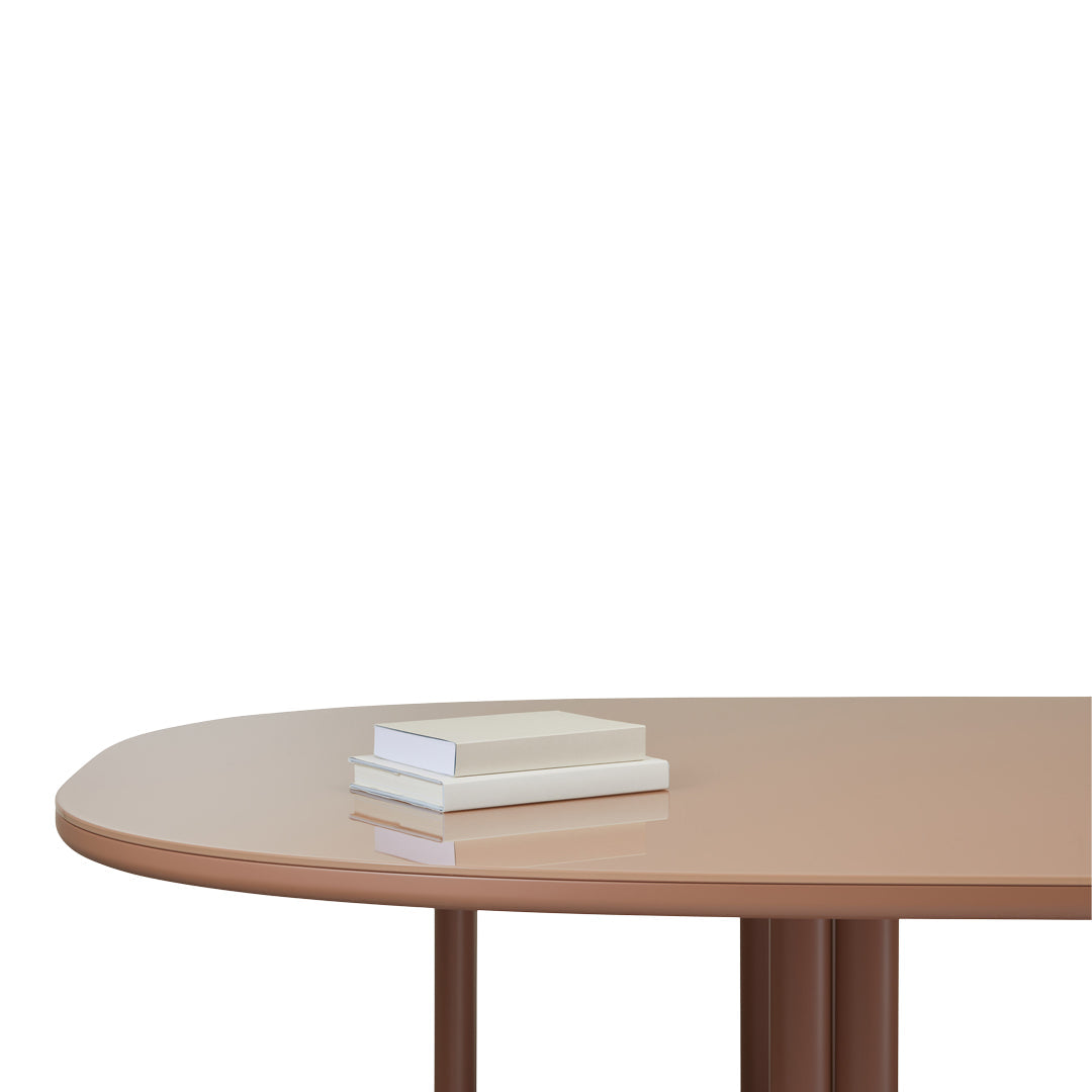 Anam Dining Table - Glass Top - Oval