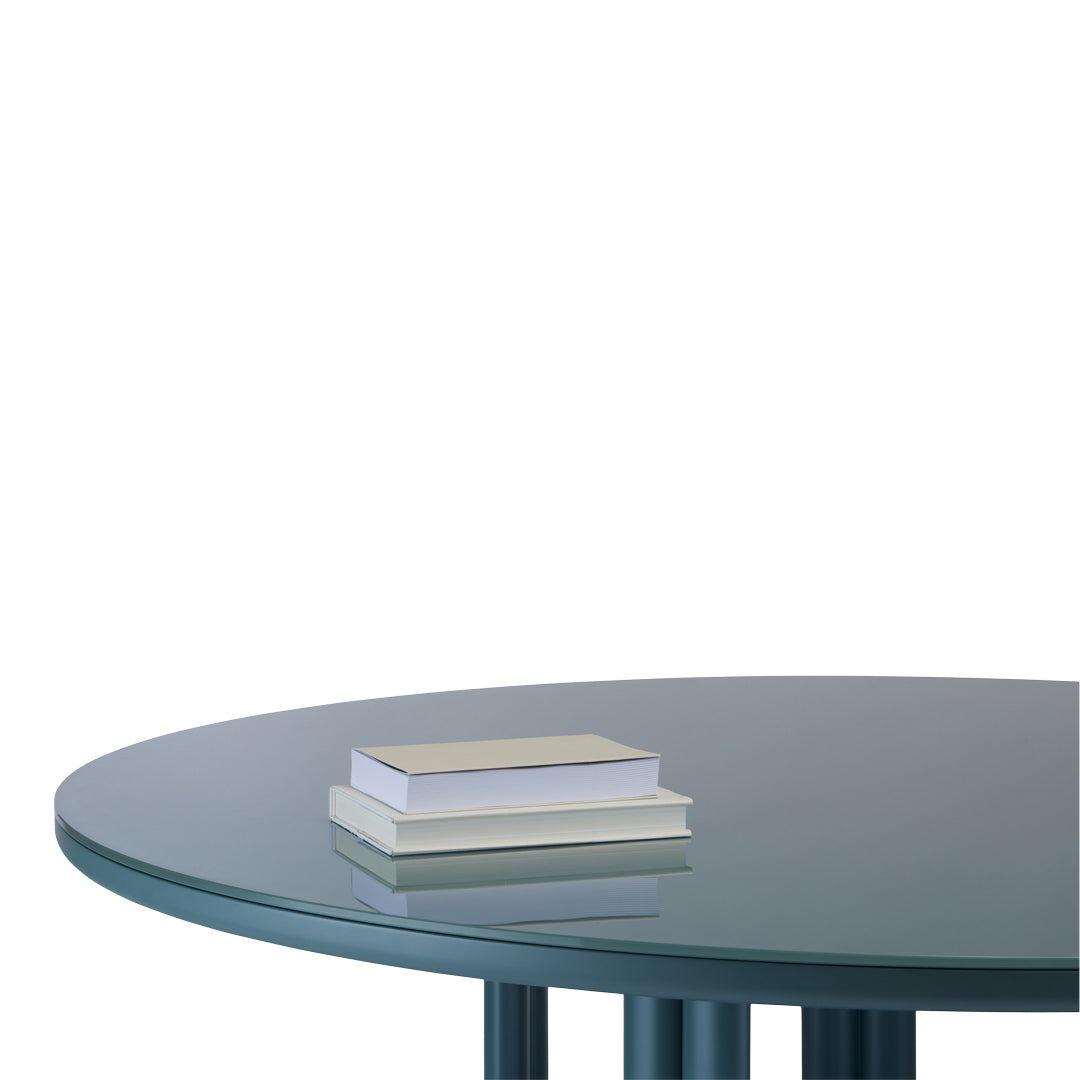 Anam Dining Table - Glass Top - Oval
