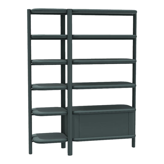 Anam Freestanding Bookcase - Lacquered Shelf