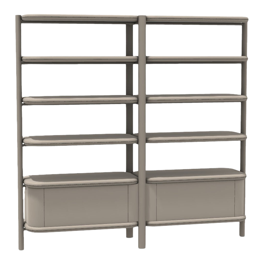 Anam Freestanding Bookcase - Lacquered Shelf