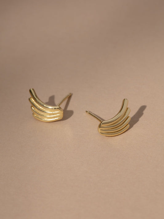 Vermeil Wing Stud Earrings