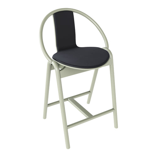 Again Counter Stool - Upholstered - Beech Pigment Frame