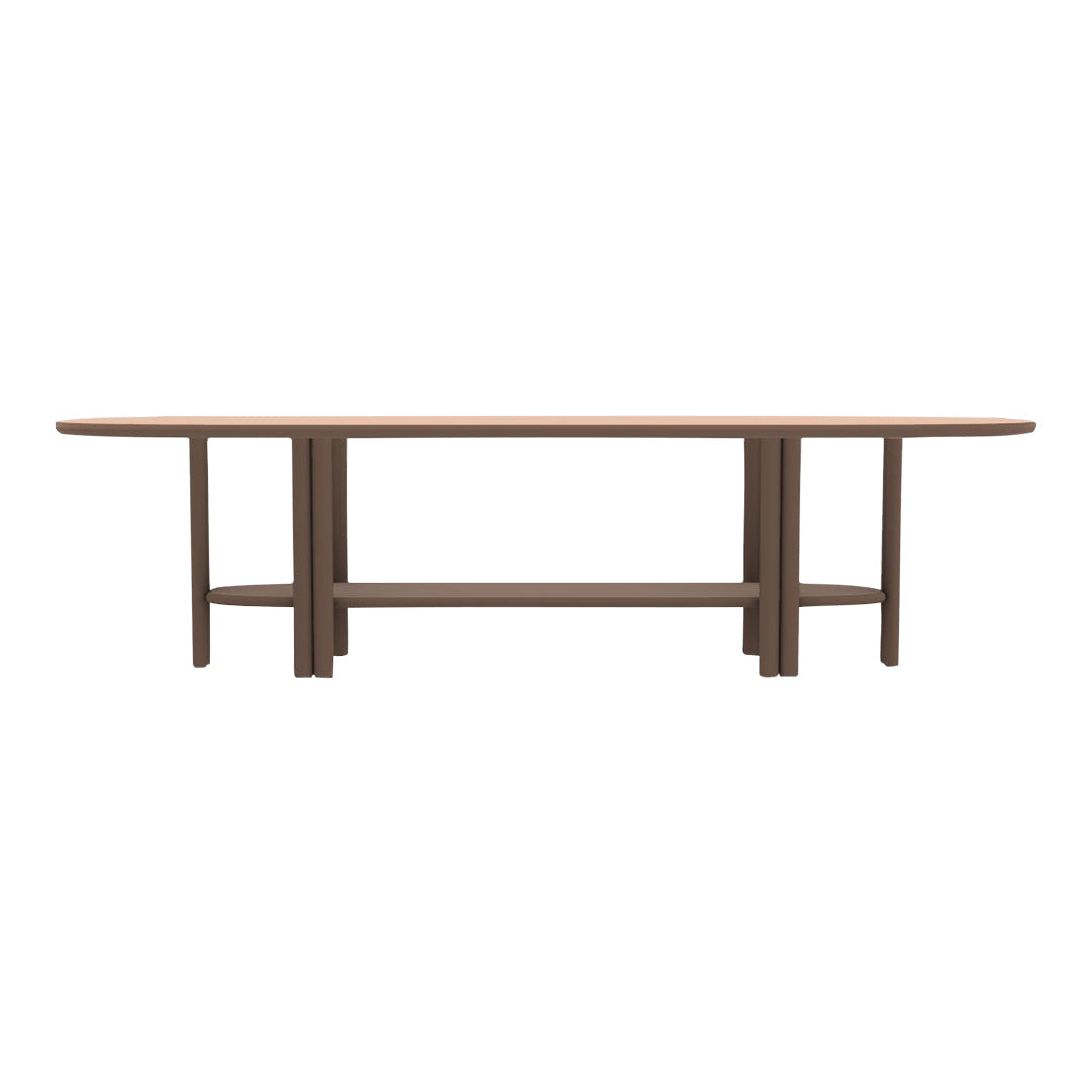 Anam Dining Table - Glass Top - Oval