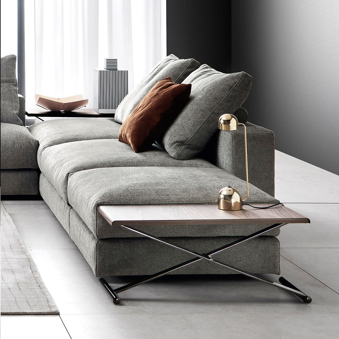 Ananta L-Shaped Sectional Sofa w/ Two Tables Composition