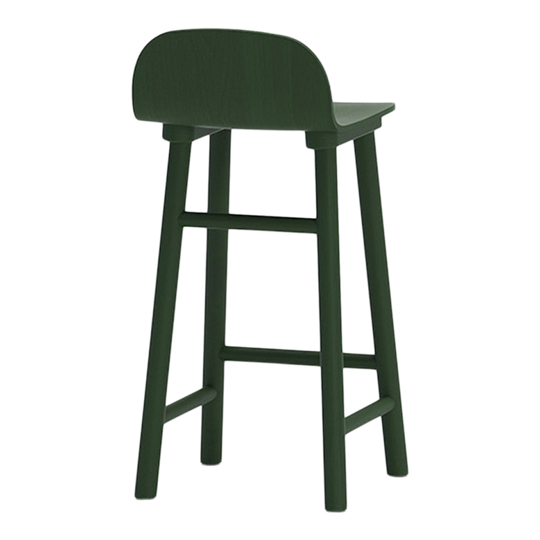 Beech Shell 65 Counter Stool - Low Back