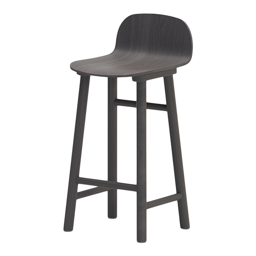 Beech Shell 65 Counter Stool - Low Back