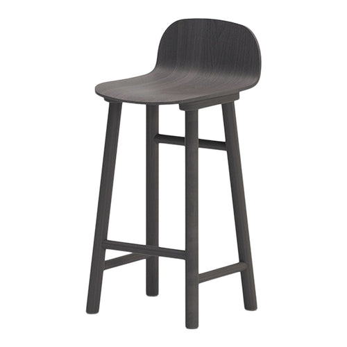 Beech Shell 65 Counter Stool - Low Back