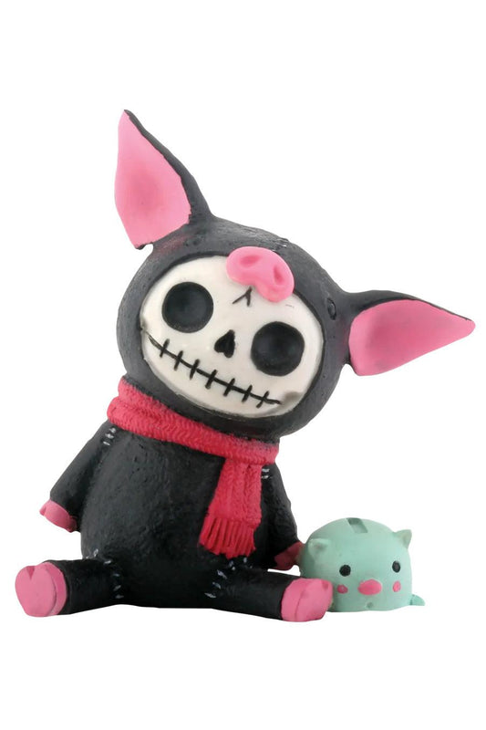 Black Bacon Pig Statue