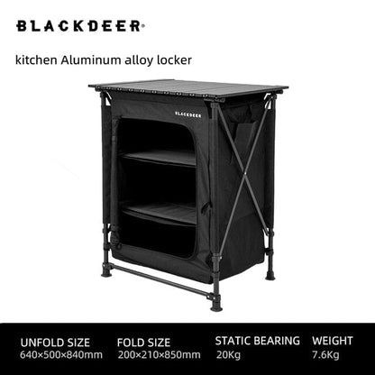 BLACKDEER Foldable Kitchen Storage