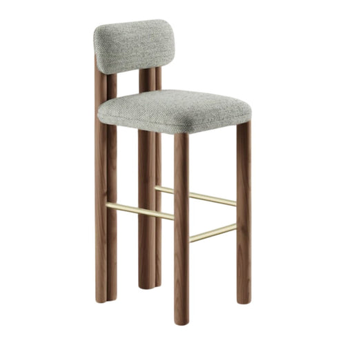 Camelia Counter Chair - Wood Legs