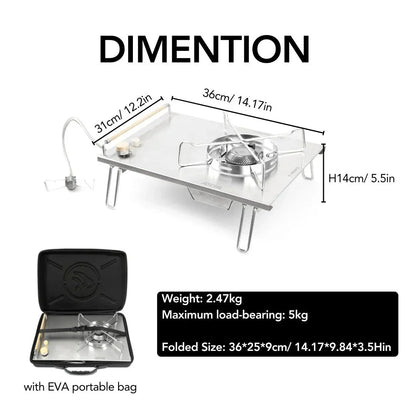 FIREMAPLE GeoHeat Desktop IGT Foldable Stove