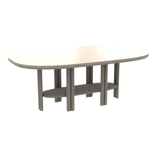 Anam Dining Table - Glass Top - Oval