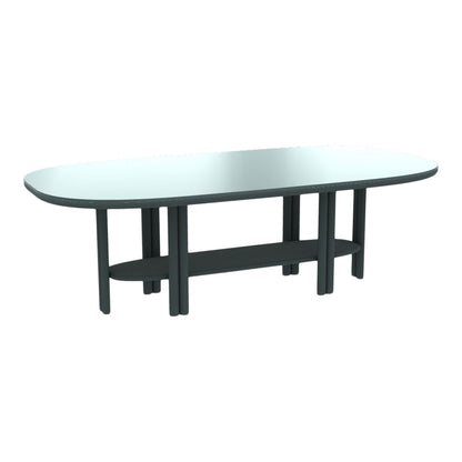 Anam Dining Table - Glass Top - Oval