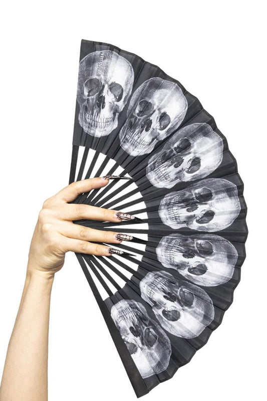 Anatomical Skull Fabric Fan