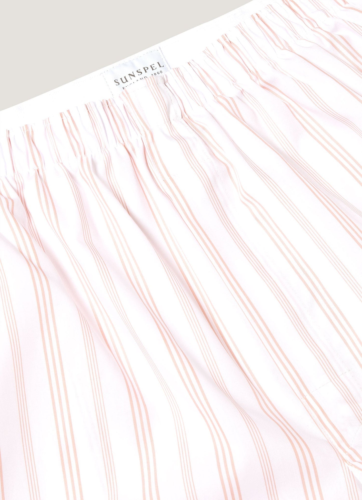 Mens Classic Boxer Shorts In Pale Pink Stripe Mbox4700 Stlx