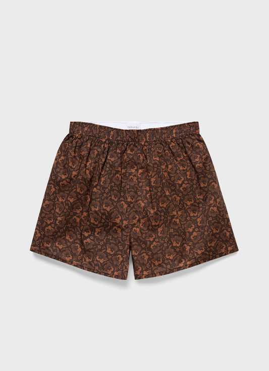 Mens Classic Boxer Shorts In Liberty Fabric In Autumn Floral Mbox4701L Brfw