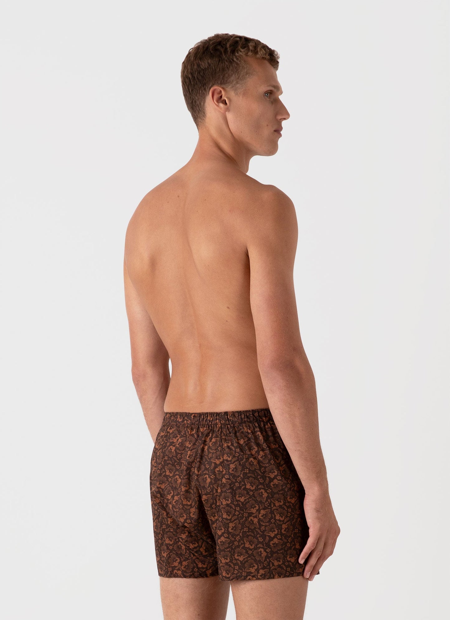 Mens Classic Boxer Shorts In Liberty Fabric In Autumn Floral Mbox4701L Brfw