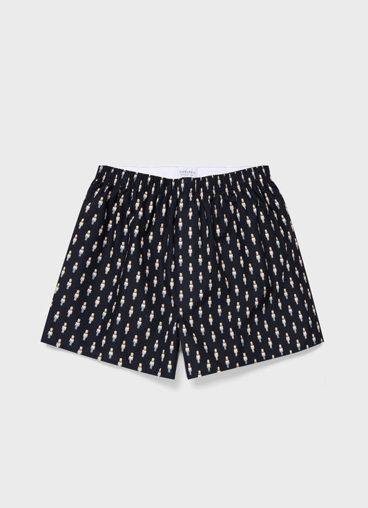 Mens Classic Boxer Shorts In Nutcracker Mbox4701P Buuk