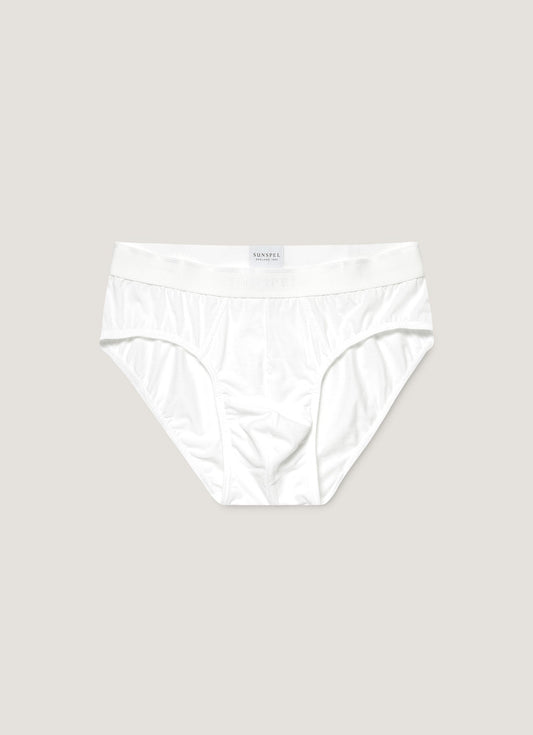 Mens Cotton Stretch Briefs In White Mbrf4517 Whaa