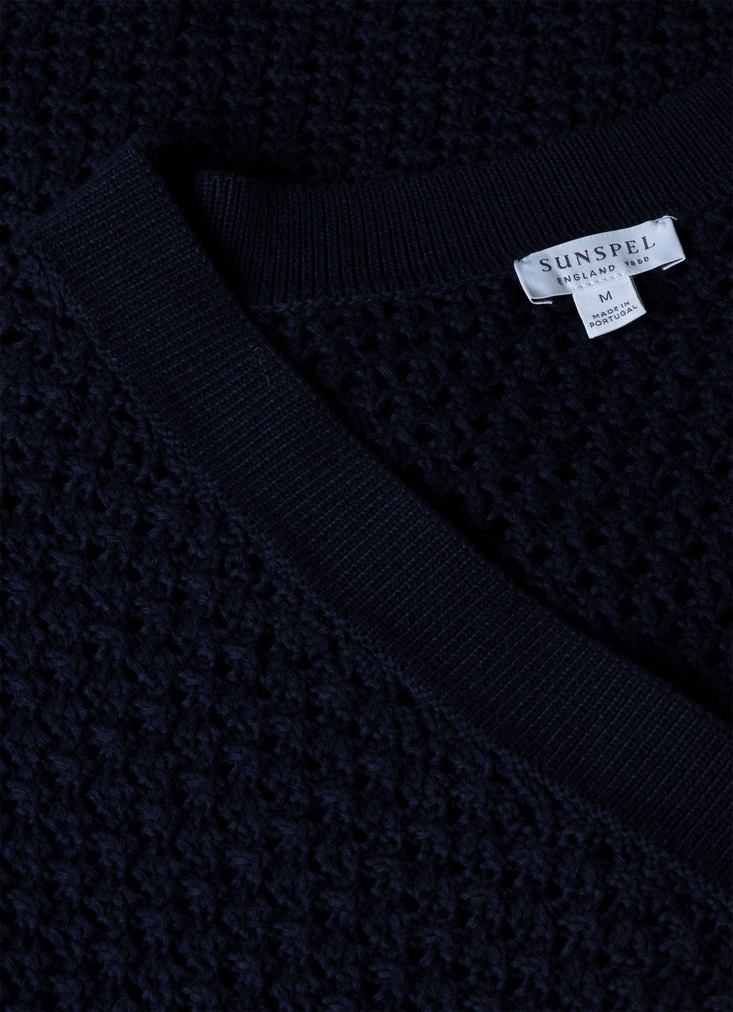 Mens Open Stitch Cardigan In Navy Mcar8236 Buaa