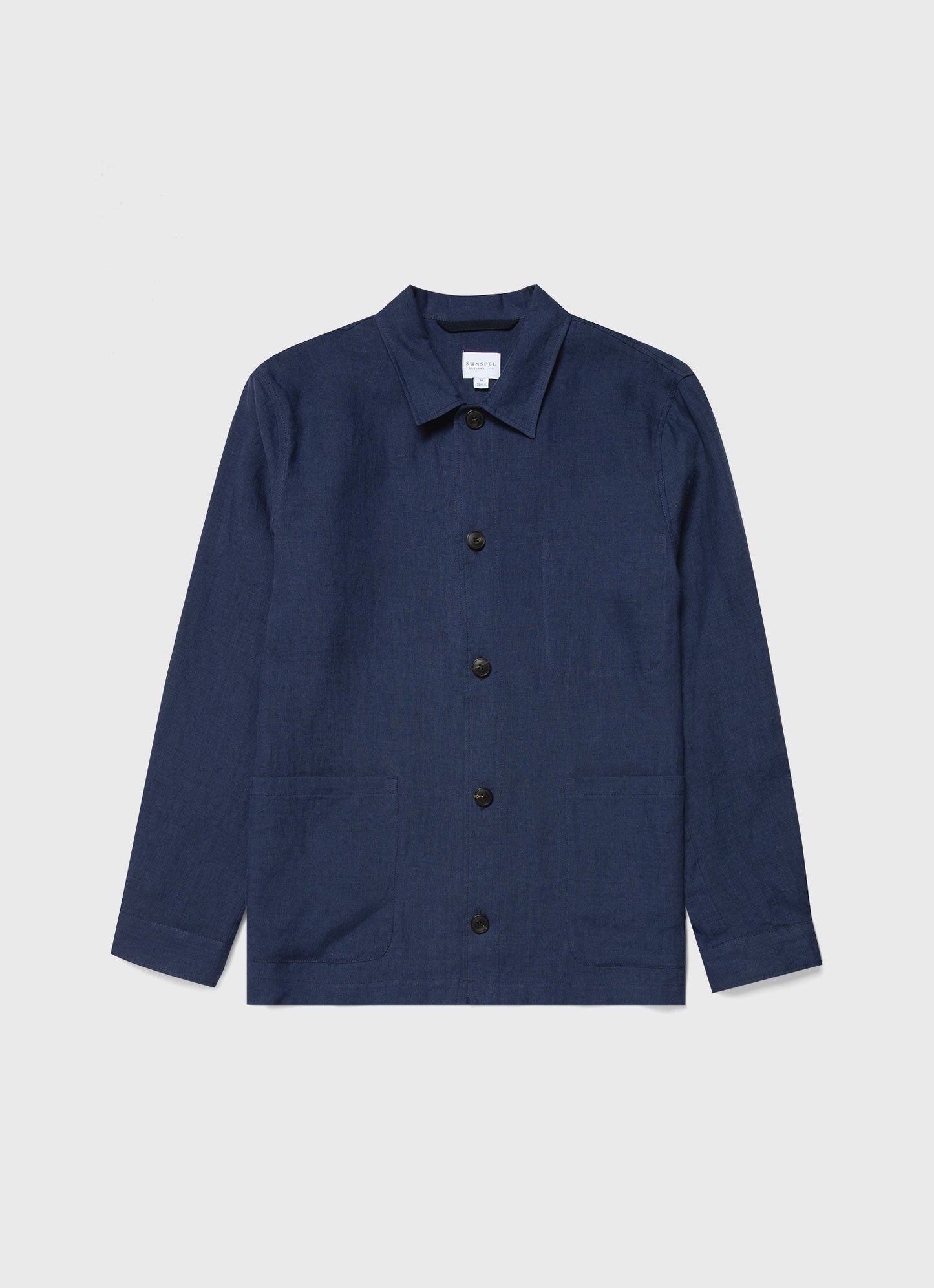 Men S Linen Twin Pocket Jacket In Light Navy Mjac7099 Buaf