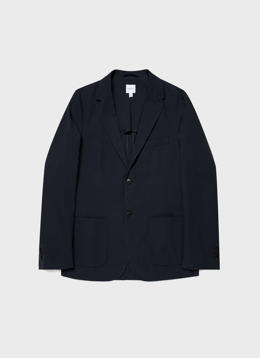 Mens Seersucker Blazer In Navy Mjac7136 Buaa